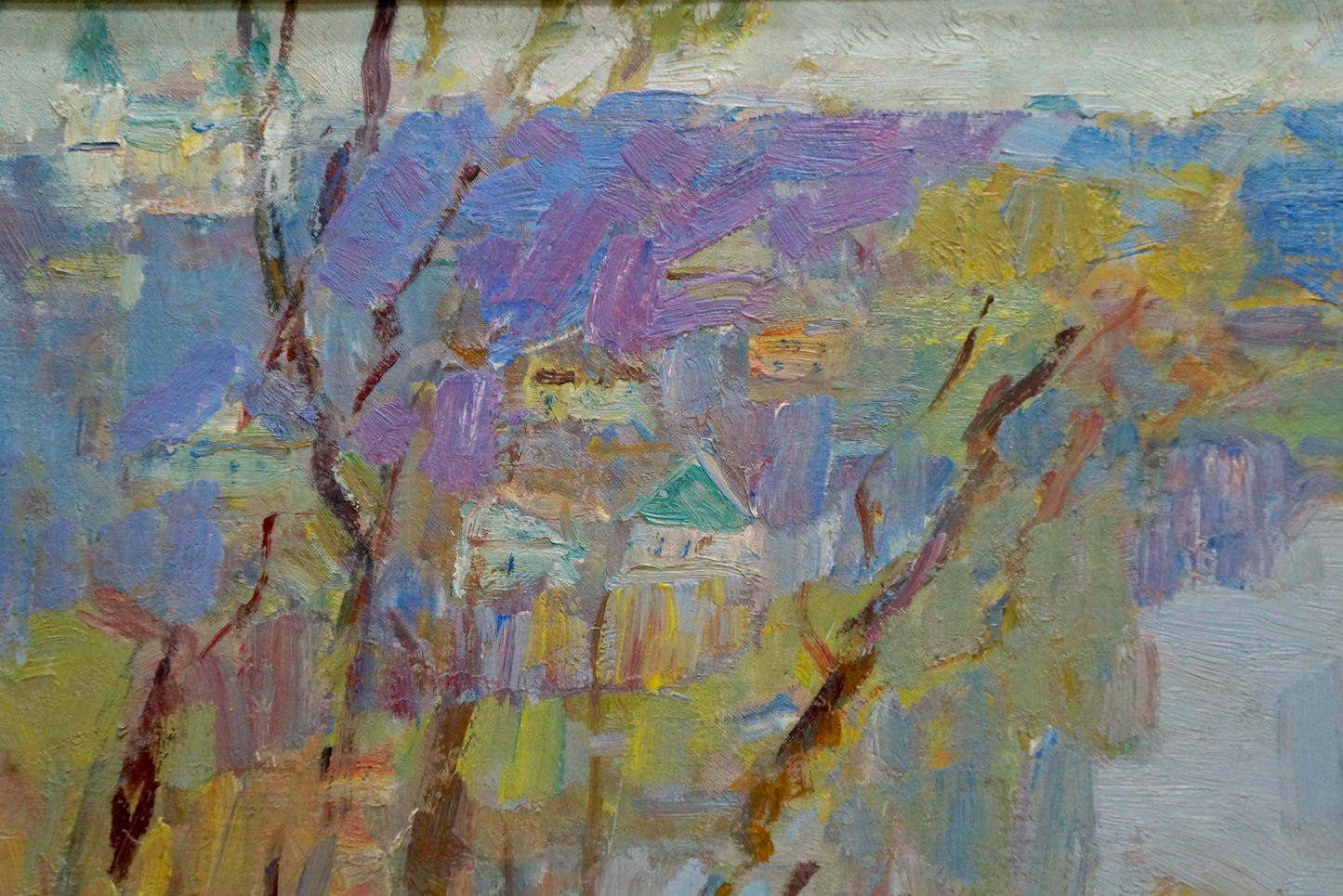 Vibrant impressionist oil painting Spring day by Naumova Tamara Sergeevna
