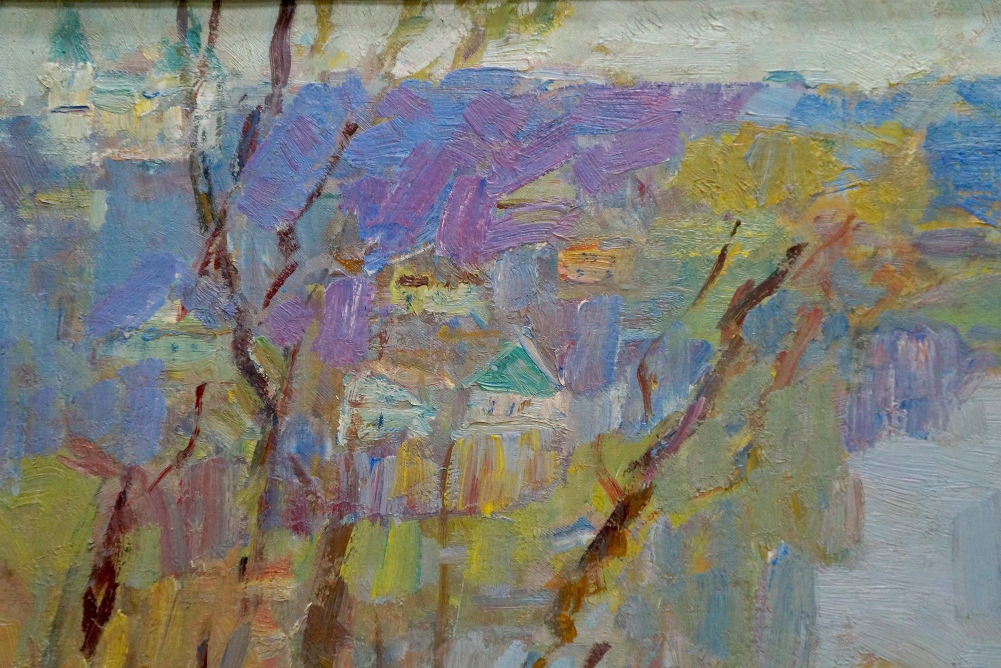 Vibrant impressionist oil painting Spring day by Naumova Tamara Sergeevna
