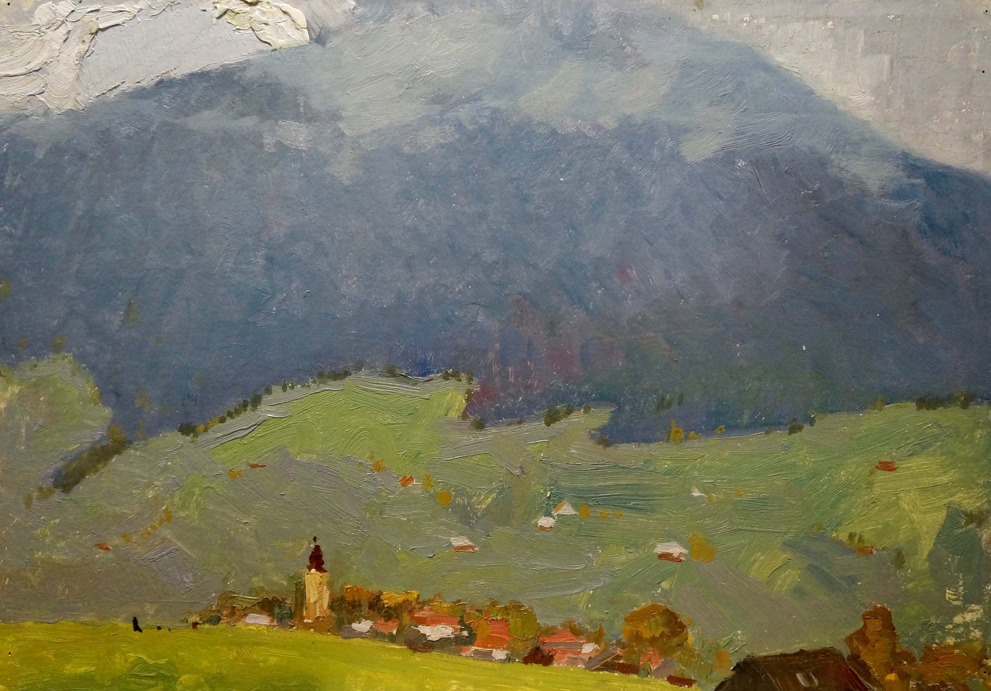 Oil painting of mountain landscape by Sevastyanov Viktor Grigorievich