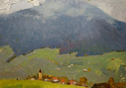Oil painting of mountain landscape by Sevastyanov Viktor Grigorievich