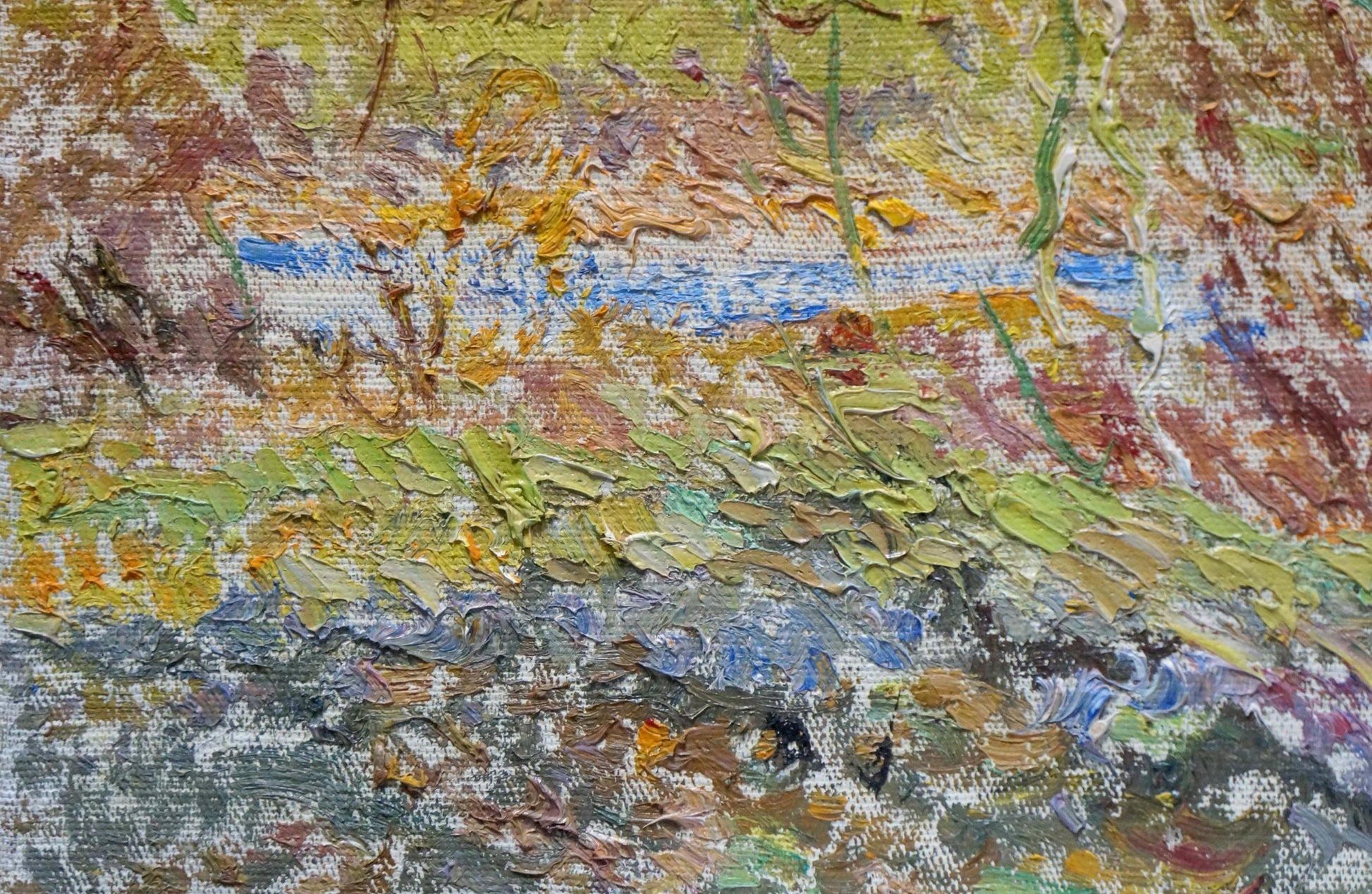 Oil painting Spring landscape after rain by Viktor Grigorievich Sevastyanov