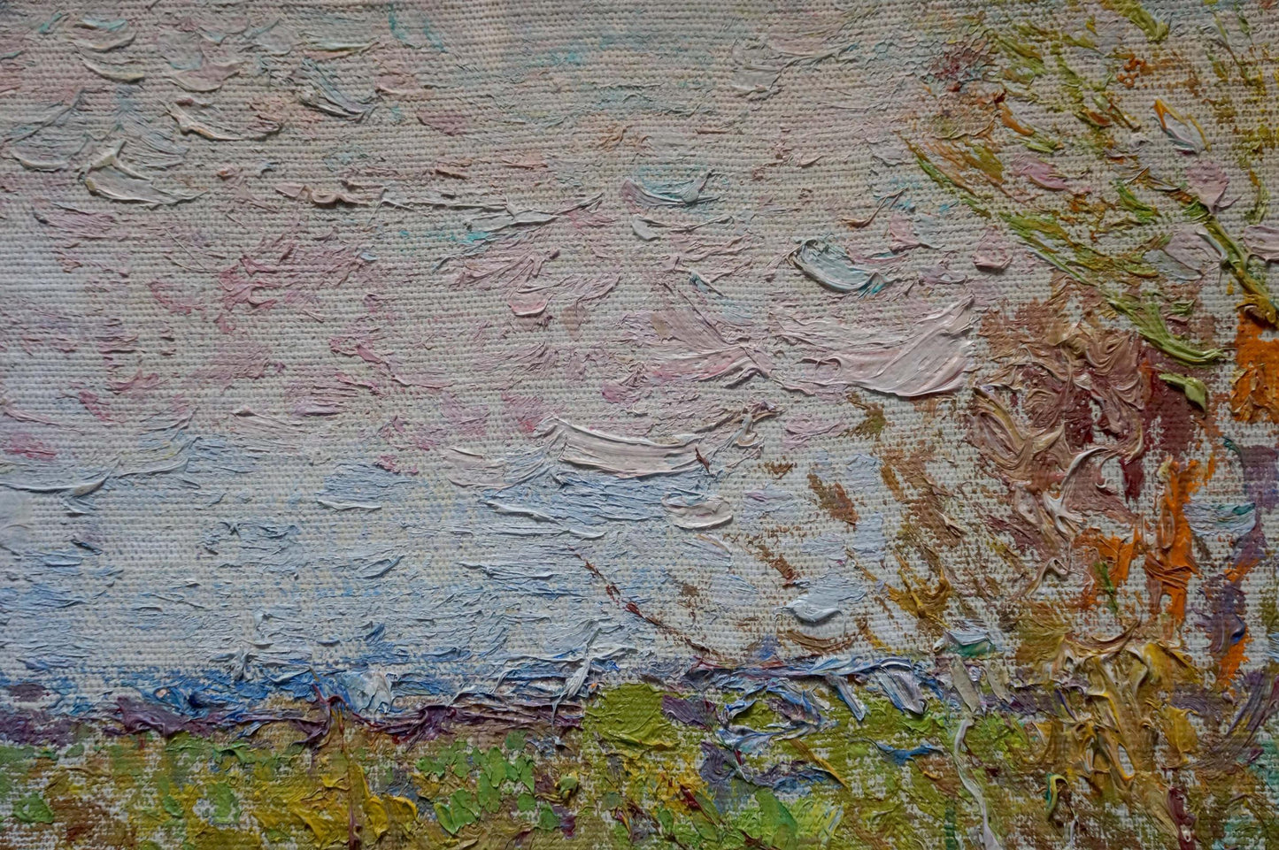 Oil painting Spring landscape after rain by Viktor Grigorievich Sevastyanov