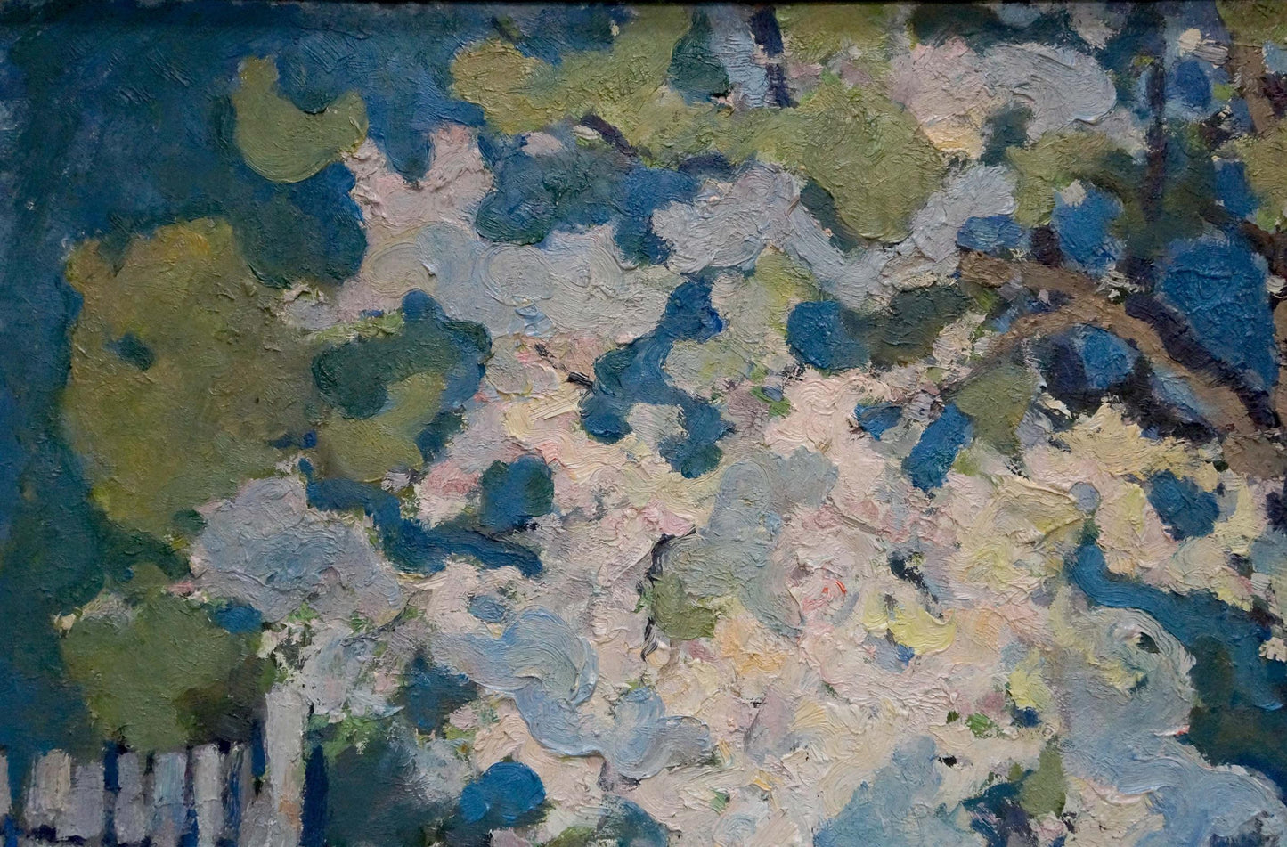 Abstract oil painting of blooming apple tree by Zhurakovsky Victor Petrovich