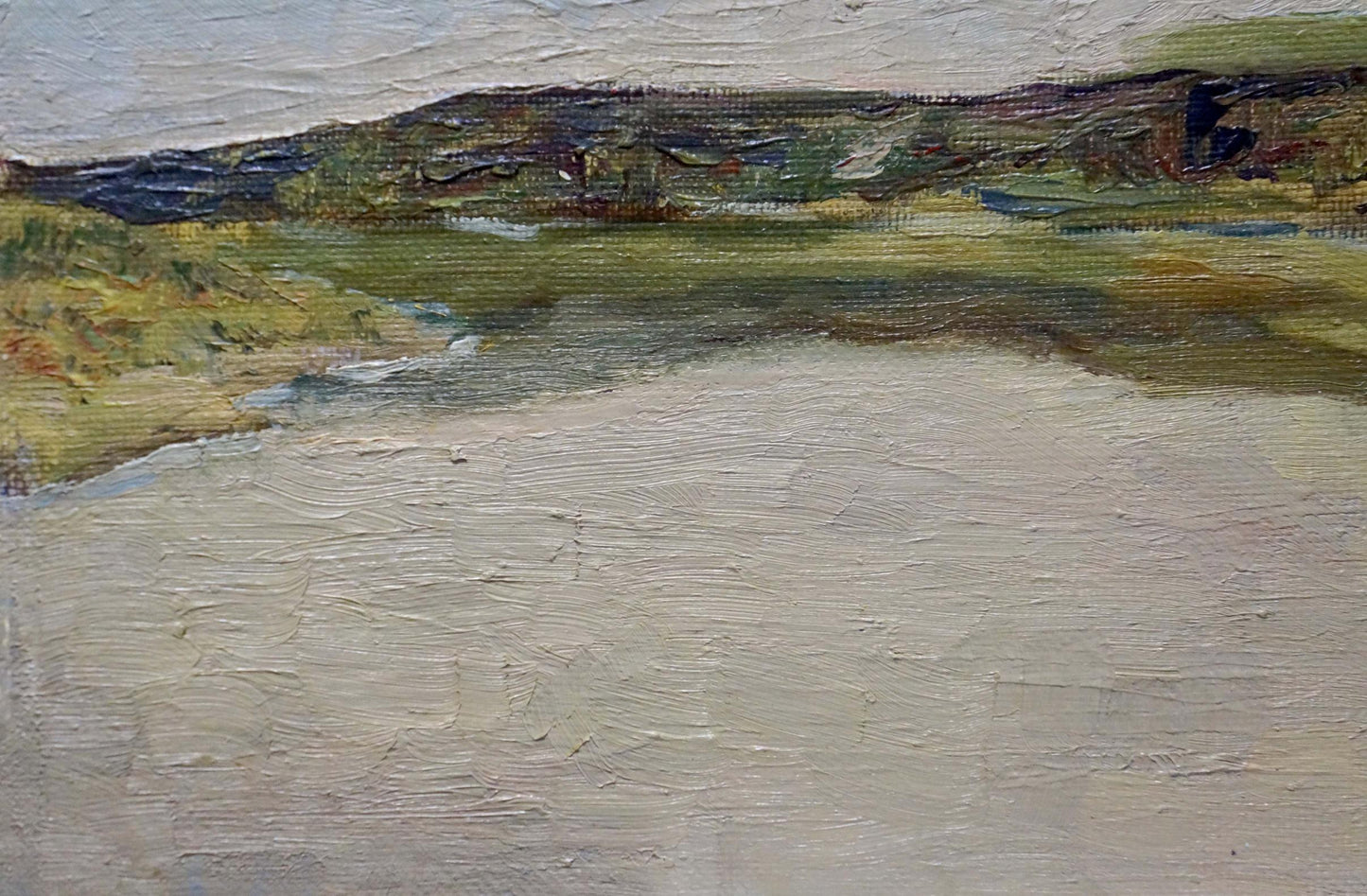 Oil painting Tender evening by Gnatyuk V. S. serene textured landscape