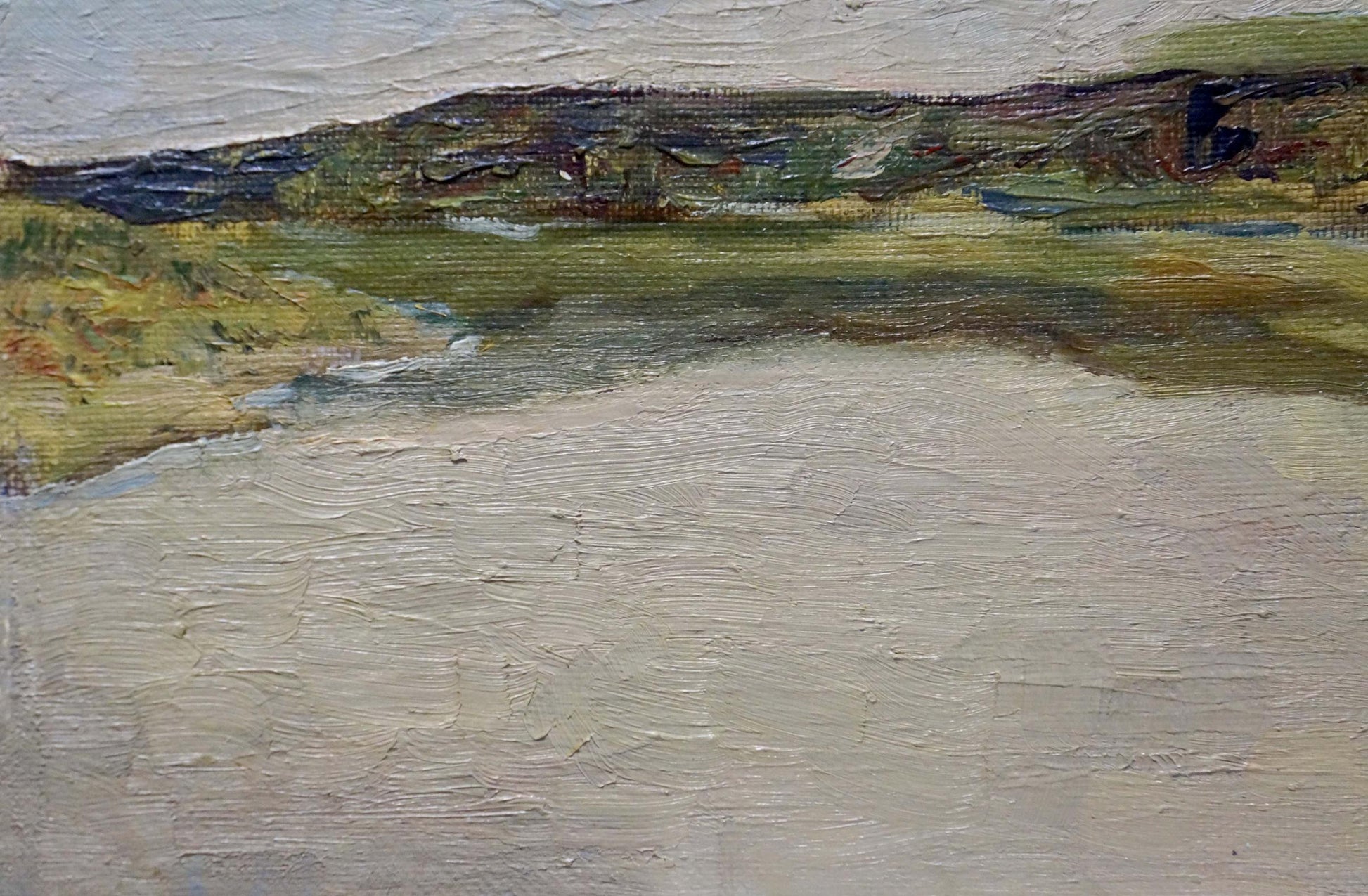 Oil painting Tender evening by Gnatyuk V. S. serene textured landscape