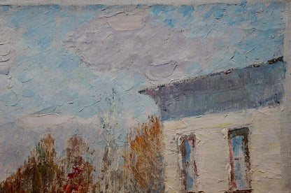 Textured impressionistic oil painting by Viktor Grigorievich Sevastyanov