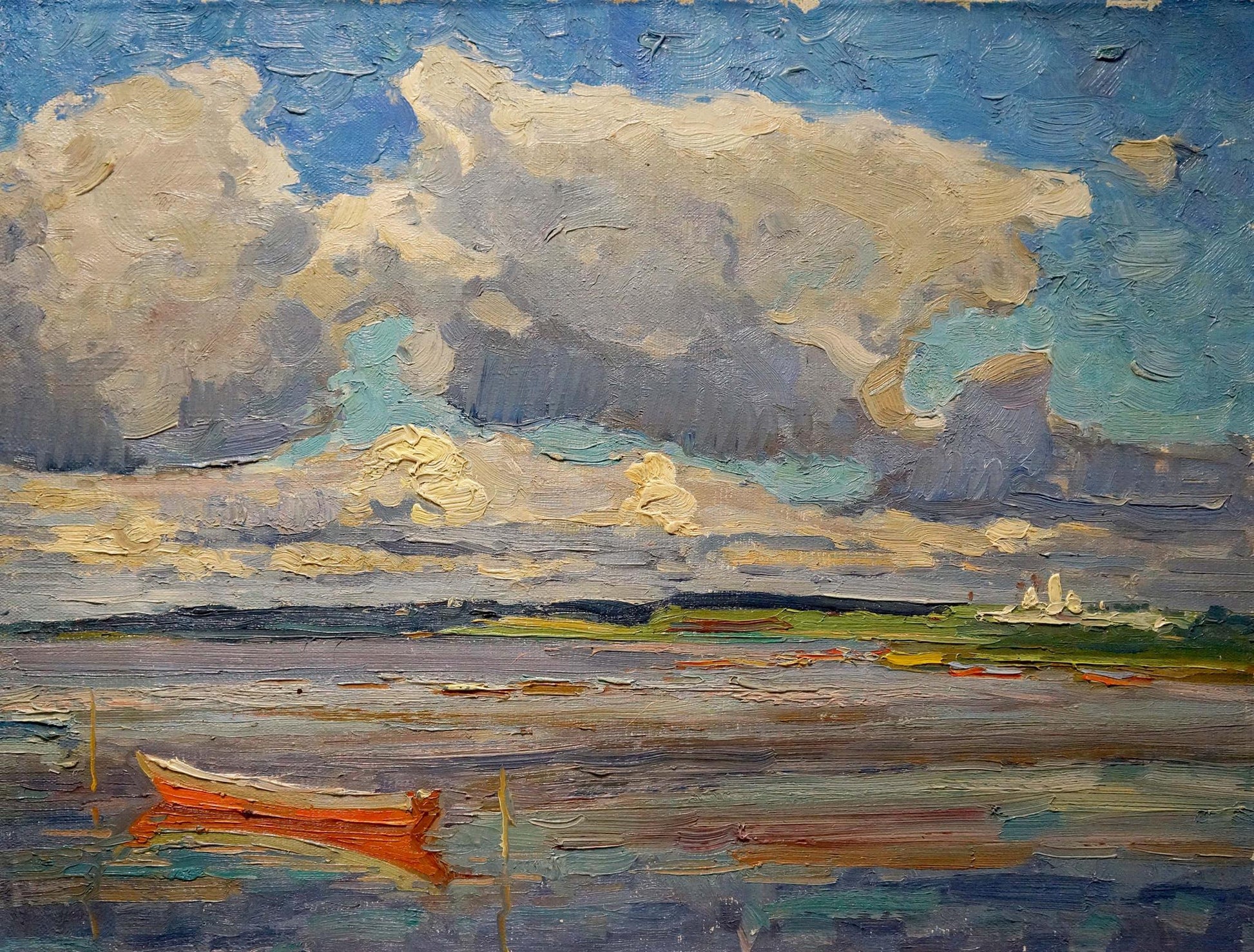 Oil painting Before the Storm by Sevastyanov Viktor Grigorievich