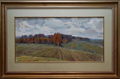 Oil painting After the Rain by Snopok A.N. serene autumn landscape