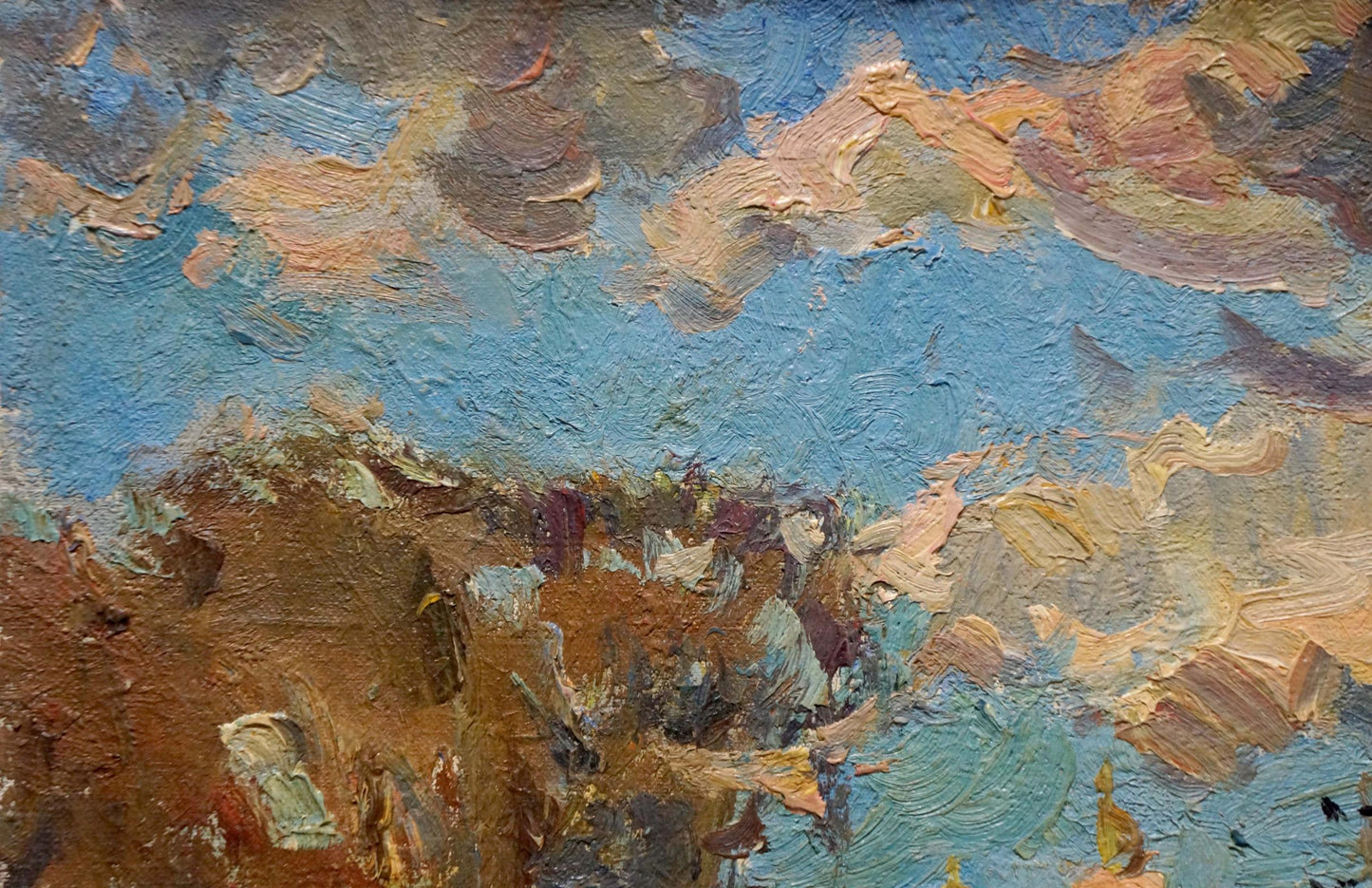 Oil painting Autumn cloudy day by Viktor Sevastyanov
