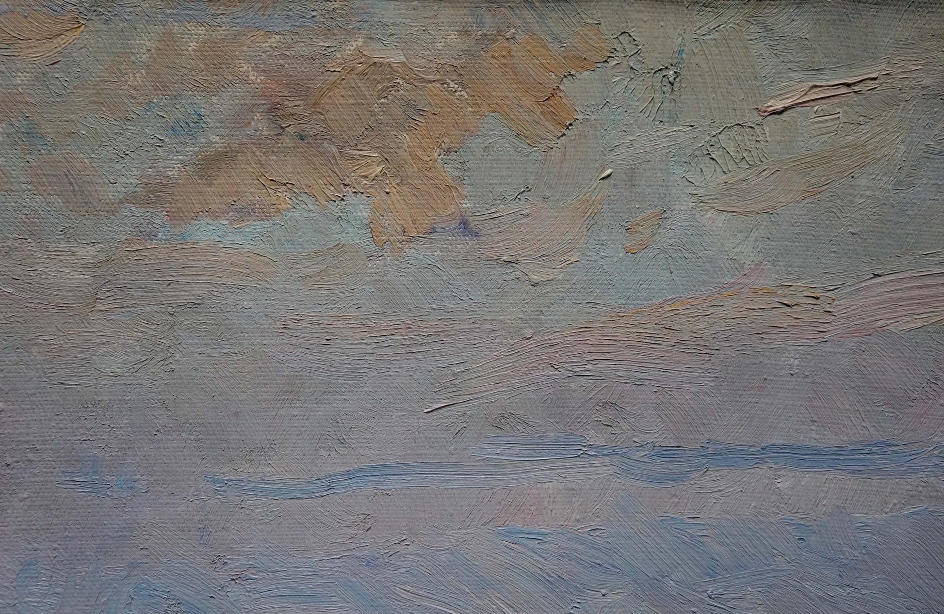Oil painting Sea landscape by Sevastyanov Viktor Grigorievich with impasto brushstrokes