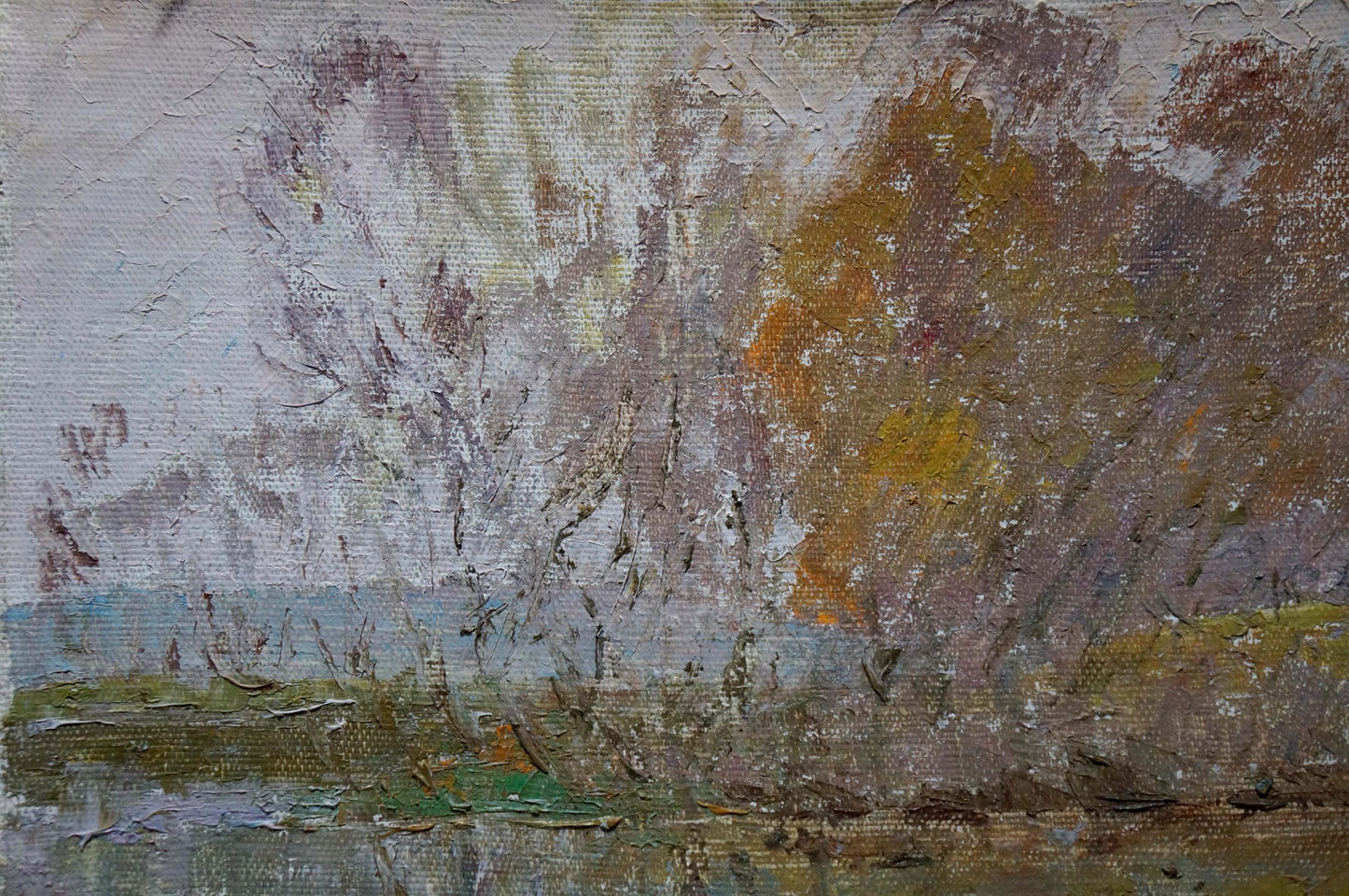 Oil painting of forest landscape by Sevastyanov Viktor Grigorievich