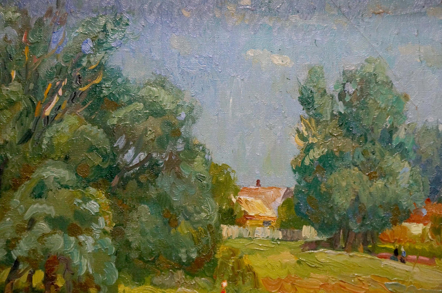 Oil painting of summer landscape by Mynka Alexander Fedorovich