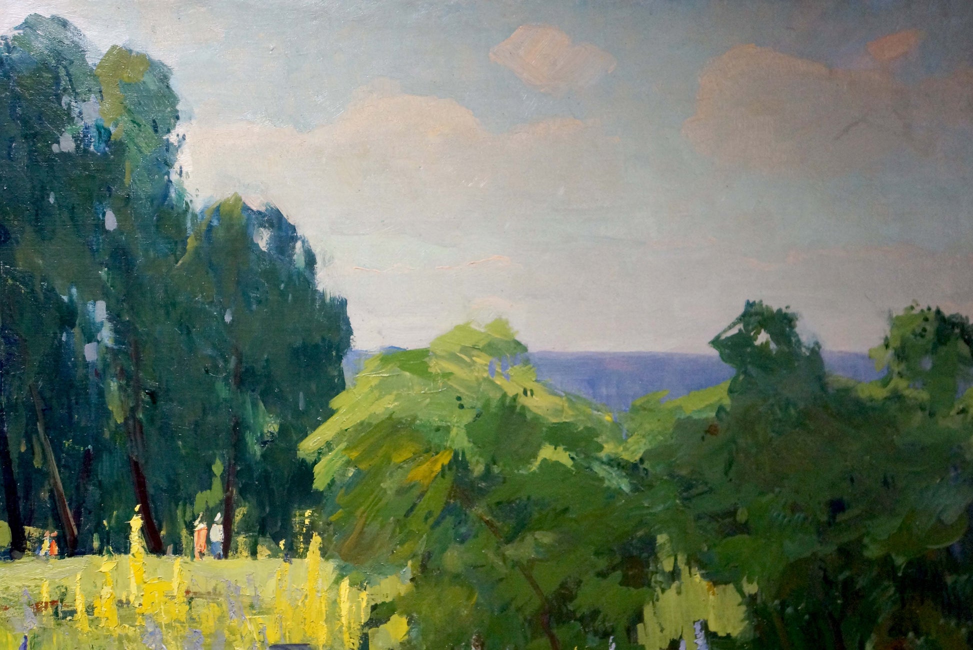 Oil painting by Khitrova Tamara Alexandrovna: vibrant impressionist landscape