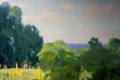 Oil painting by Khitrova Tamara Alexandrovna: vibrant impressionist landscape