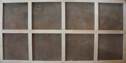 Back of 8-panel oil painting by Sevets Victor Stepanovich, mountain landscape