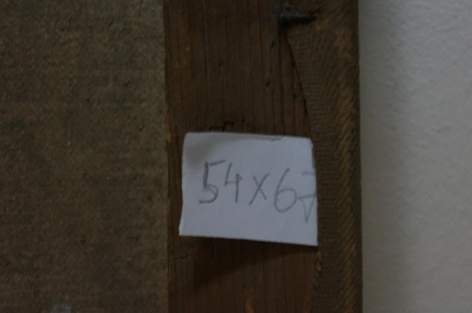 Back of oil painting Is partying by unknown artist with note 54x67 on wood