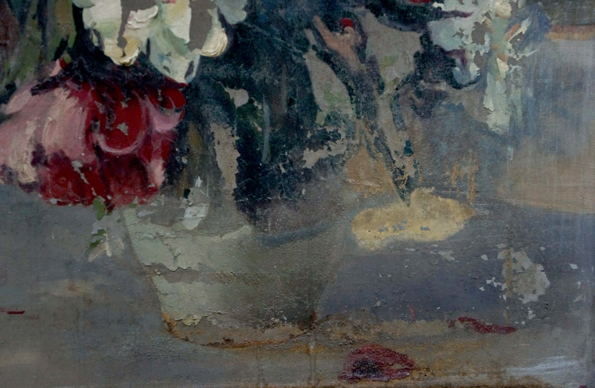 Sergey Fotievich Besedin's Brushwork: Bringing Peonies to Life in Oil