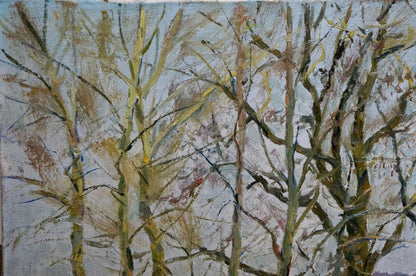 Impressionistic oil painting Spring flood by Kogan-Shats Matvey Borisovich