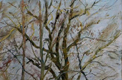 Impressionistic oil painting Spring flood by Kogan-Shats Matvey Borisovich