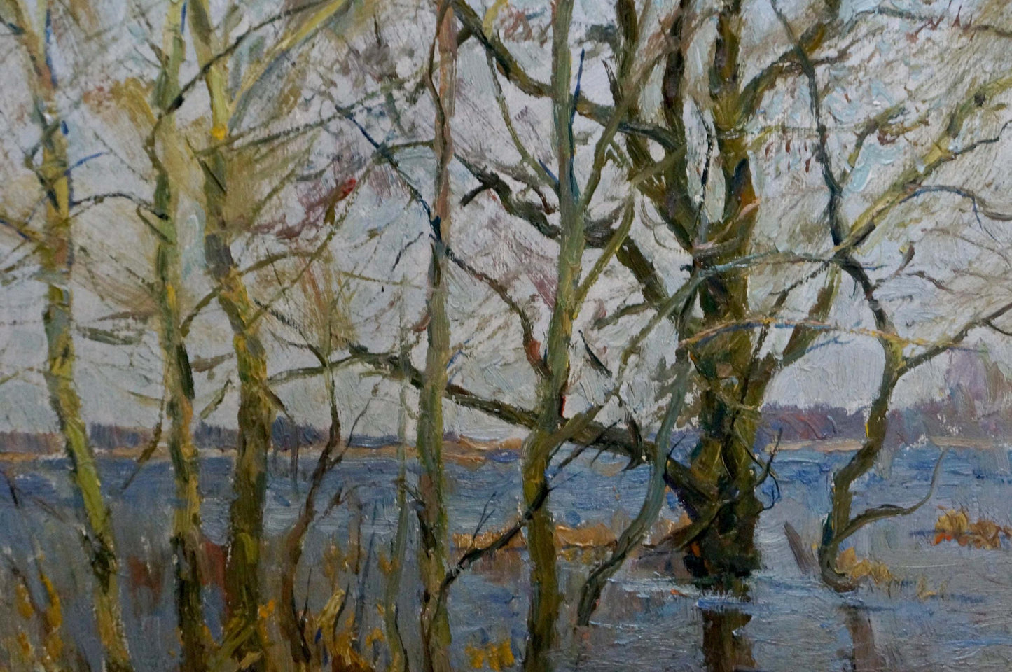 Oil painting Spring flood by Kogan-Shats Matvey Borisovich