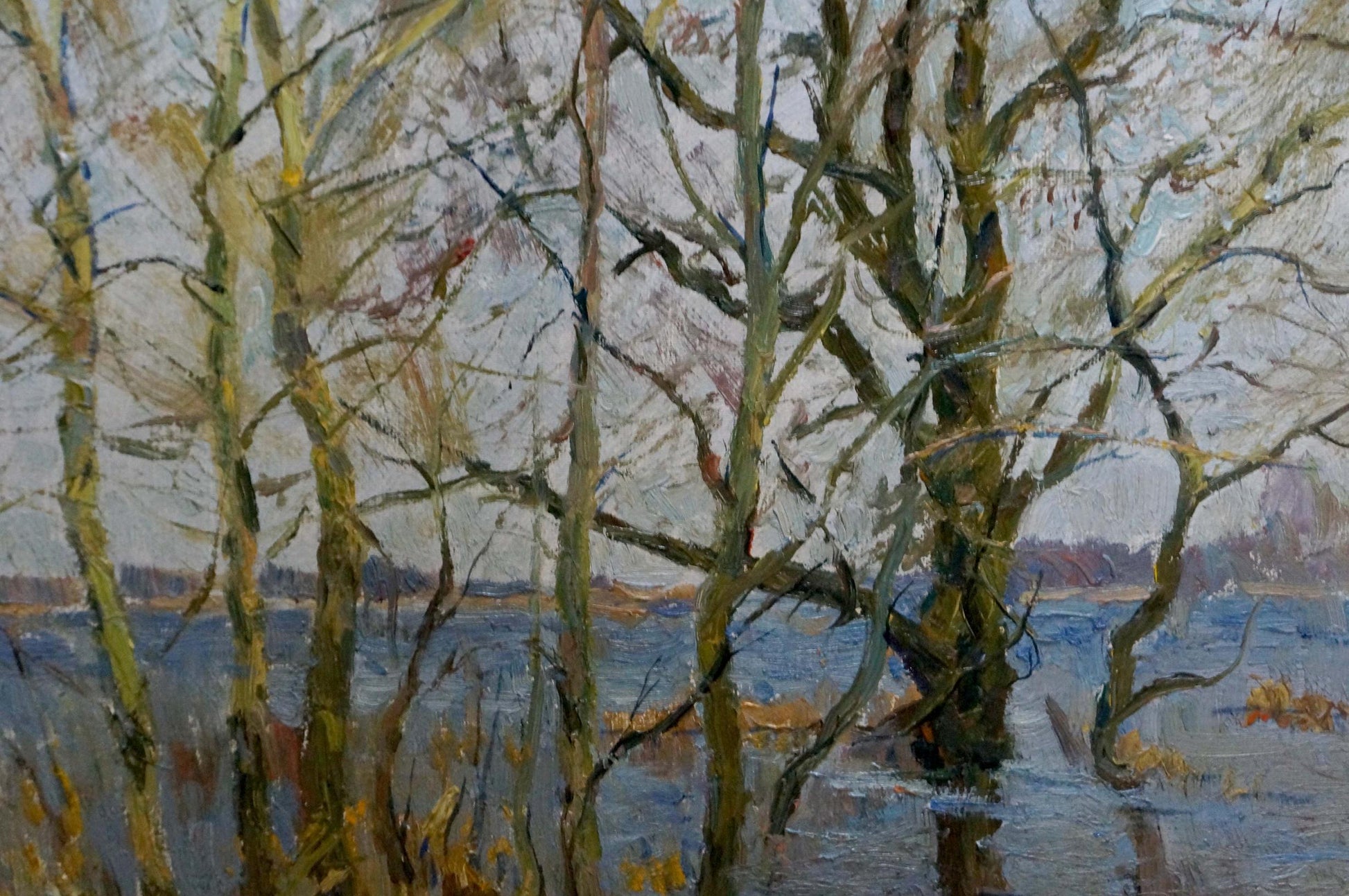 Oil painting Spring flood by Kogan-Shats Matvey Borisovich