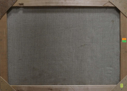 Gray canvas in wooden frame of Sleeping girl by Korsun Leonid Vasilievich