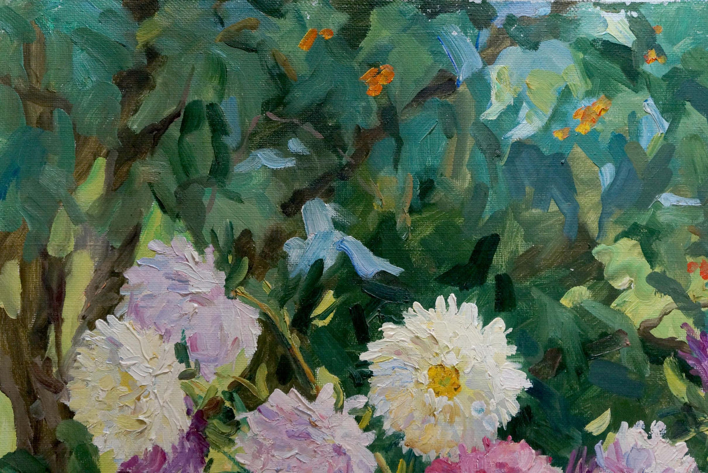 Oil painting Autumn asters by Zatsepina Zinaida Ilyinichna