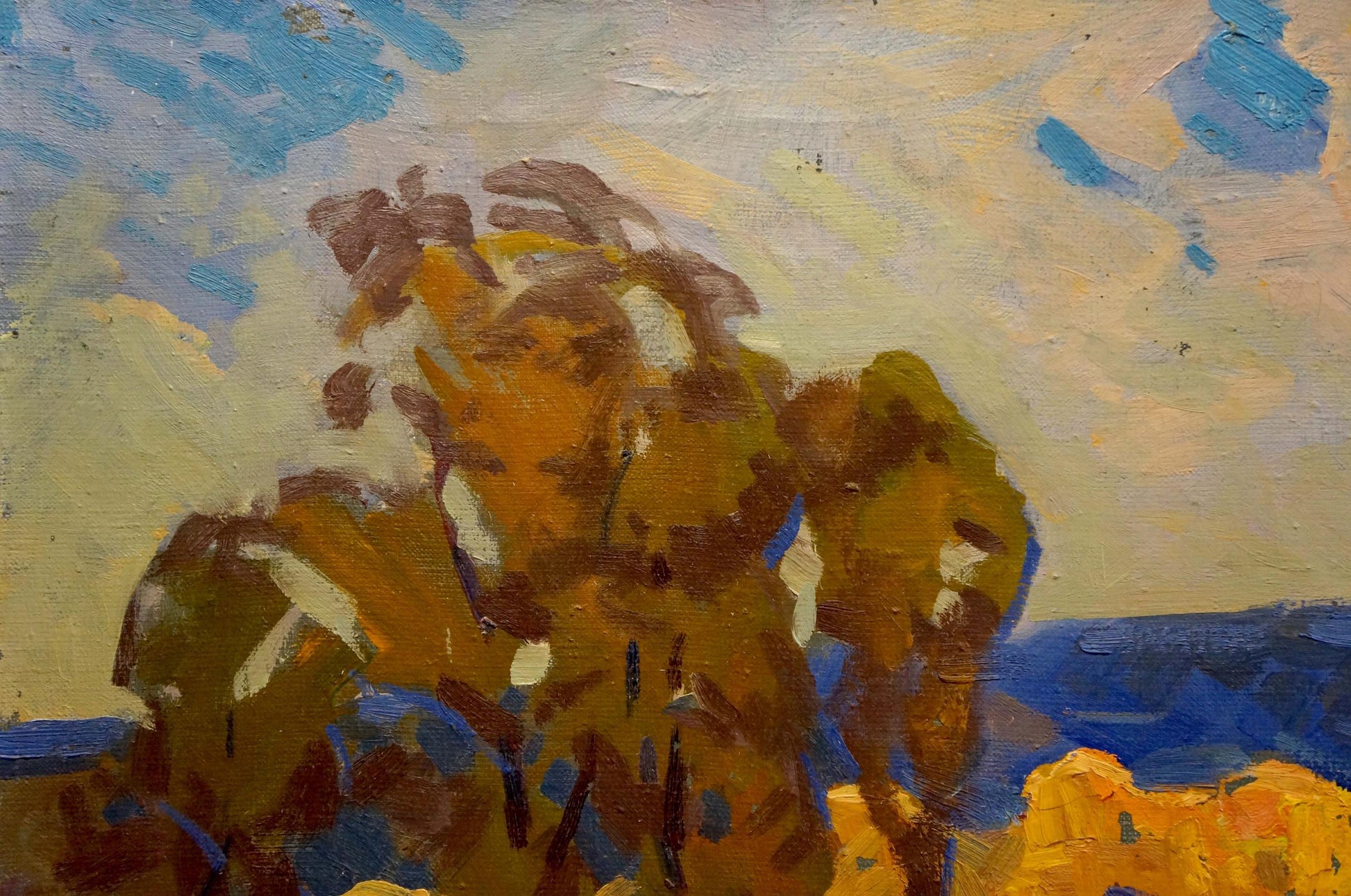 Oil painting of autumn landscape by Tyukha Ivan Andreevich