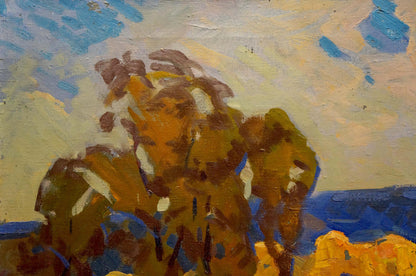 Oil painting of autumn landscape by Tyukha Ivan Andreevich