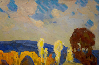 Oil painting Autumn landscape by Tyukha Ivan Andreevich