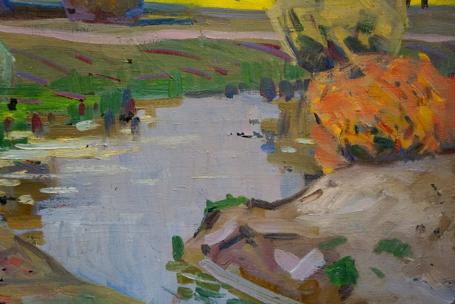 Oil painting of autumn landscape by Tyukha Ivan Andreevich
