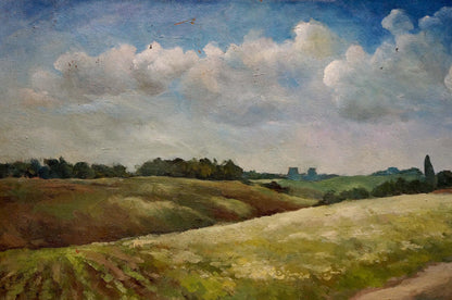 Serene summer day oil painting by Golubtsov Oleg Georgievich