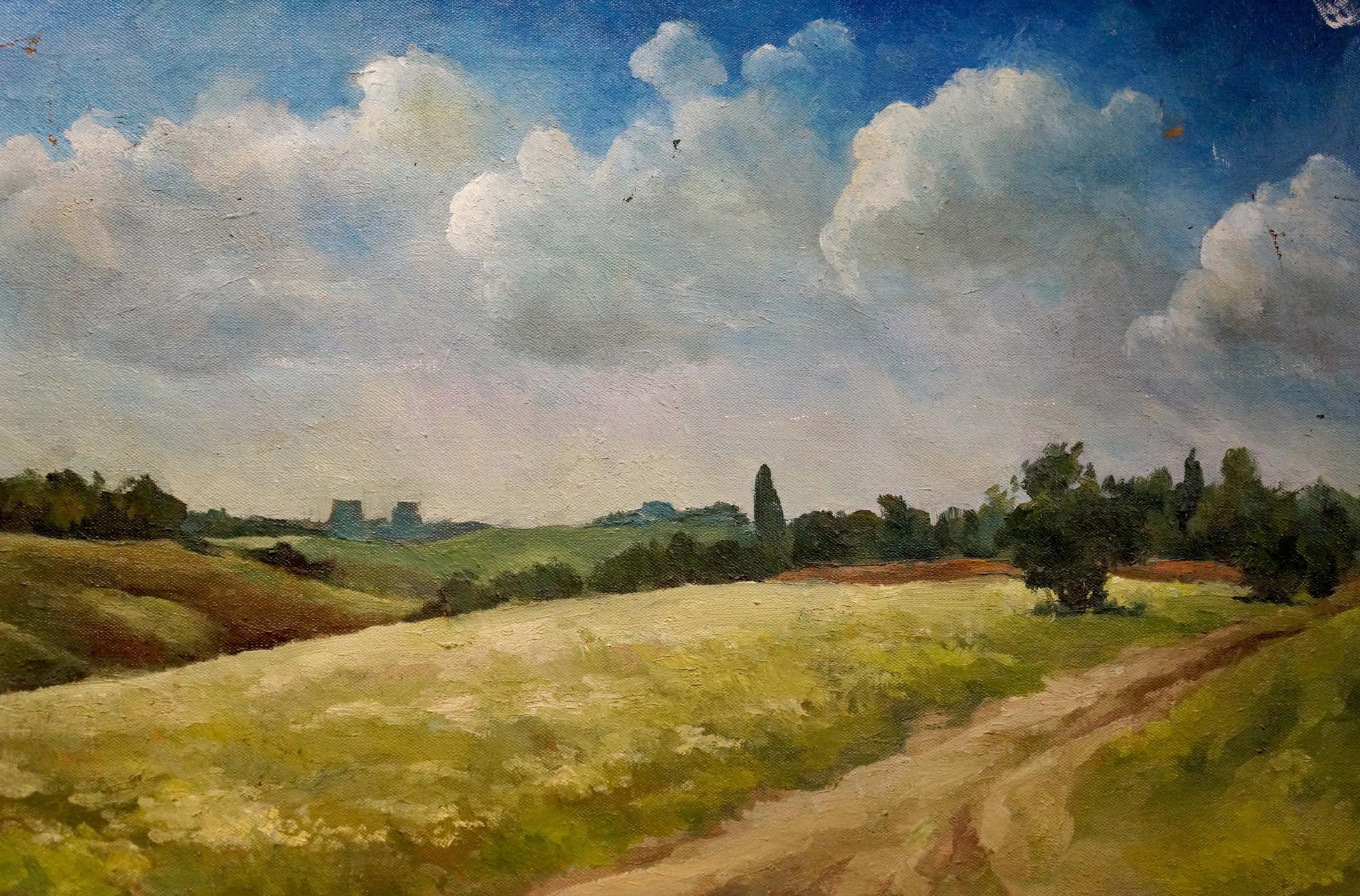 Serene summer day oil painting by Golubtsov Oleg Georgievich