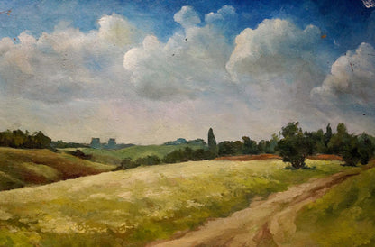 Serene summer day oil painting by Golubtsov Oleg Georgievich