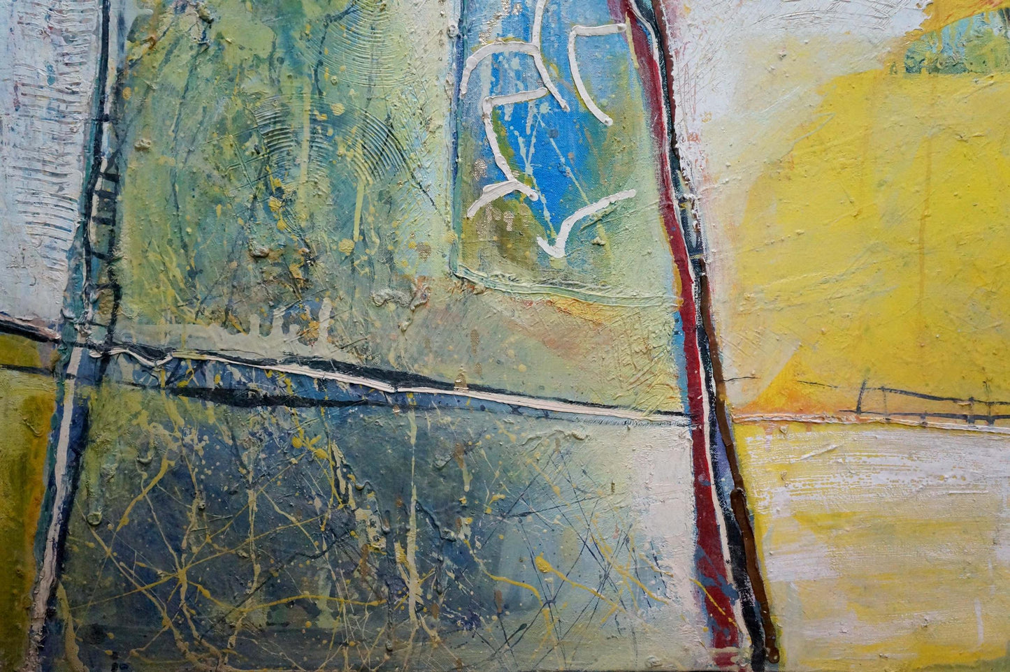 Abstract oil painting of church landscape by Kryukov Vasily Ivanovich