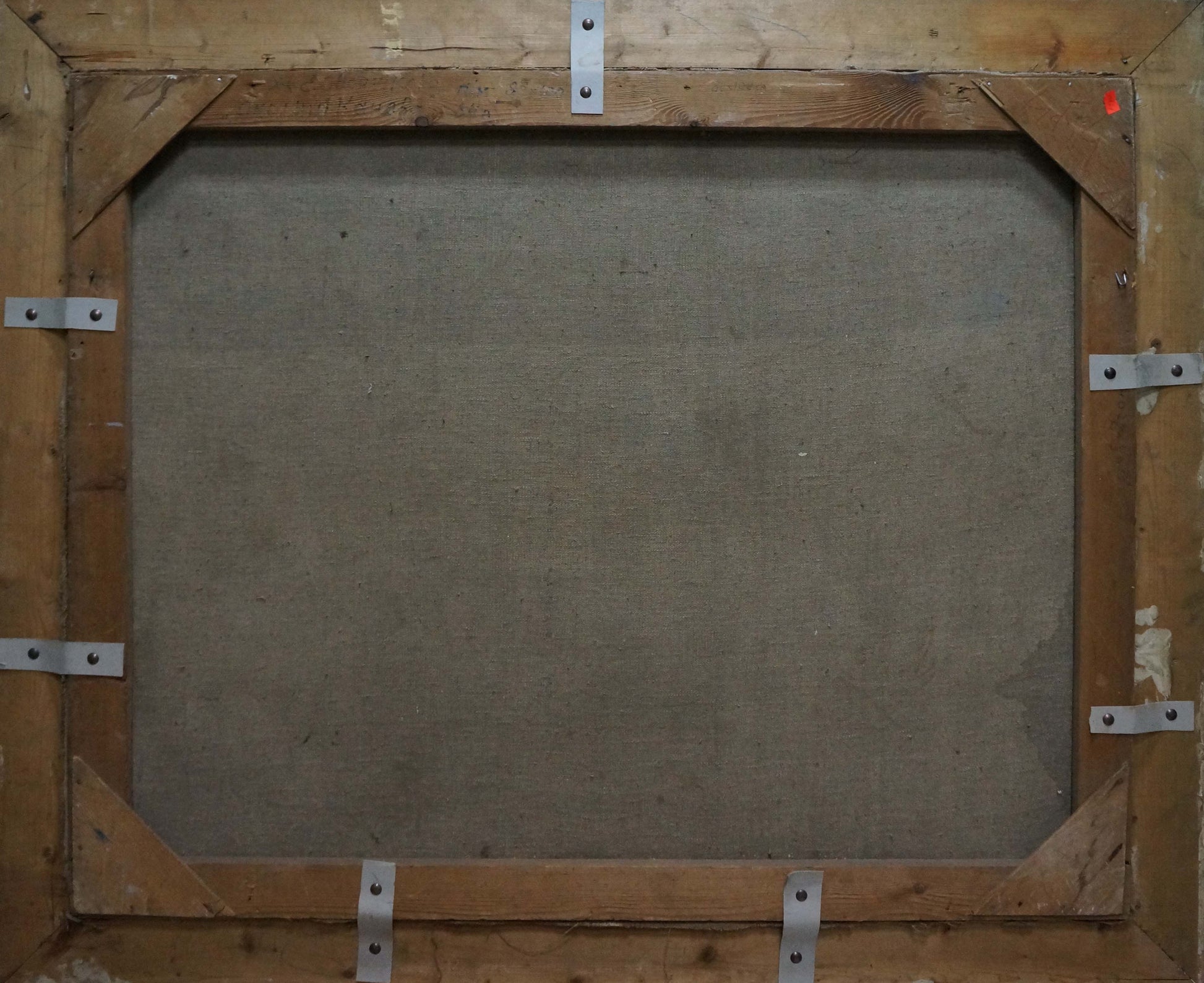 Back of Oil painting Mountain landscape by Ovsyannikova Evgenia Ivanovna with wooden frame