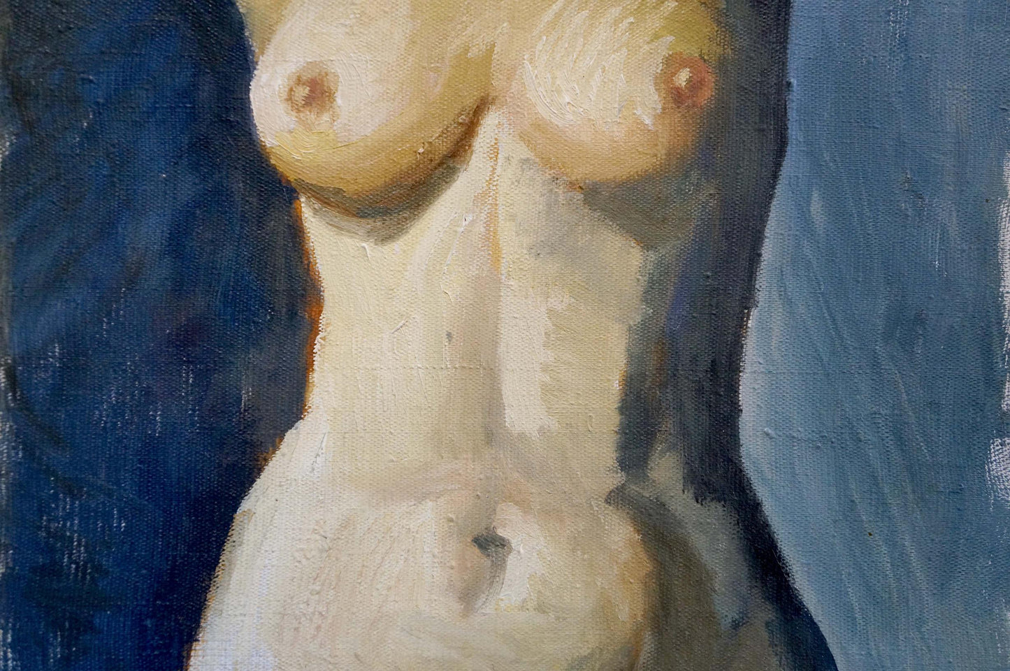 Impressionistic female figure torso by Lomykin Konstantin Matveyevich