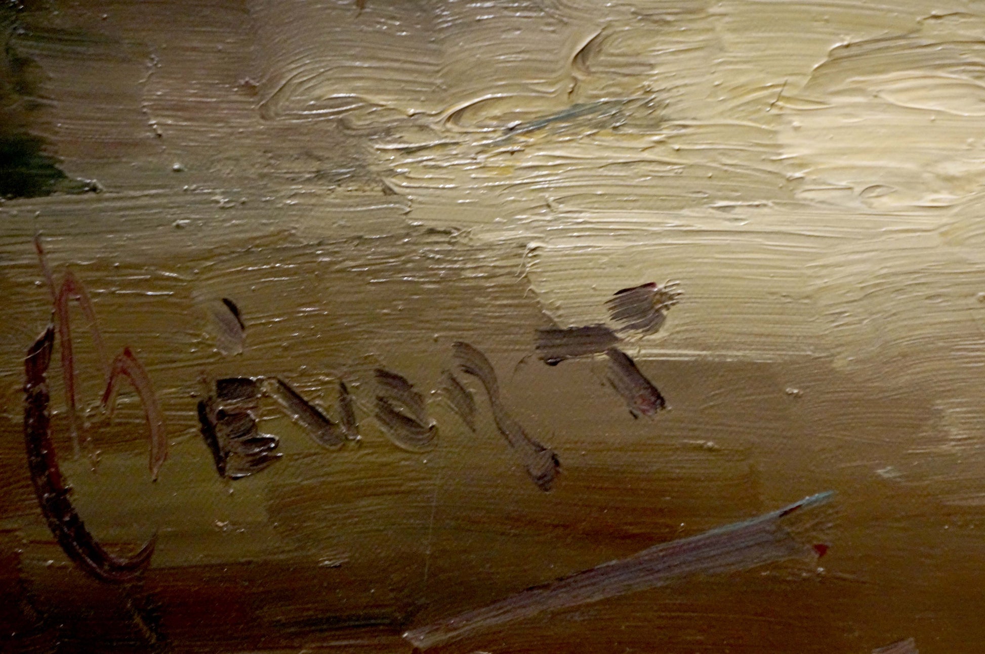 Oil painting by Evert Collier with signature c on back