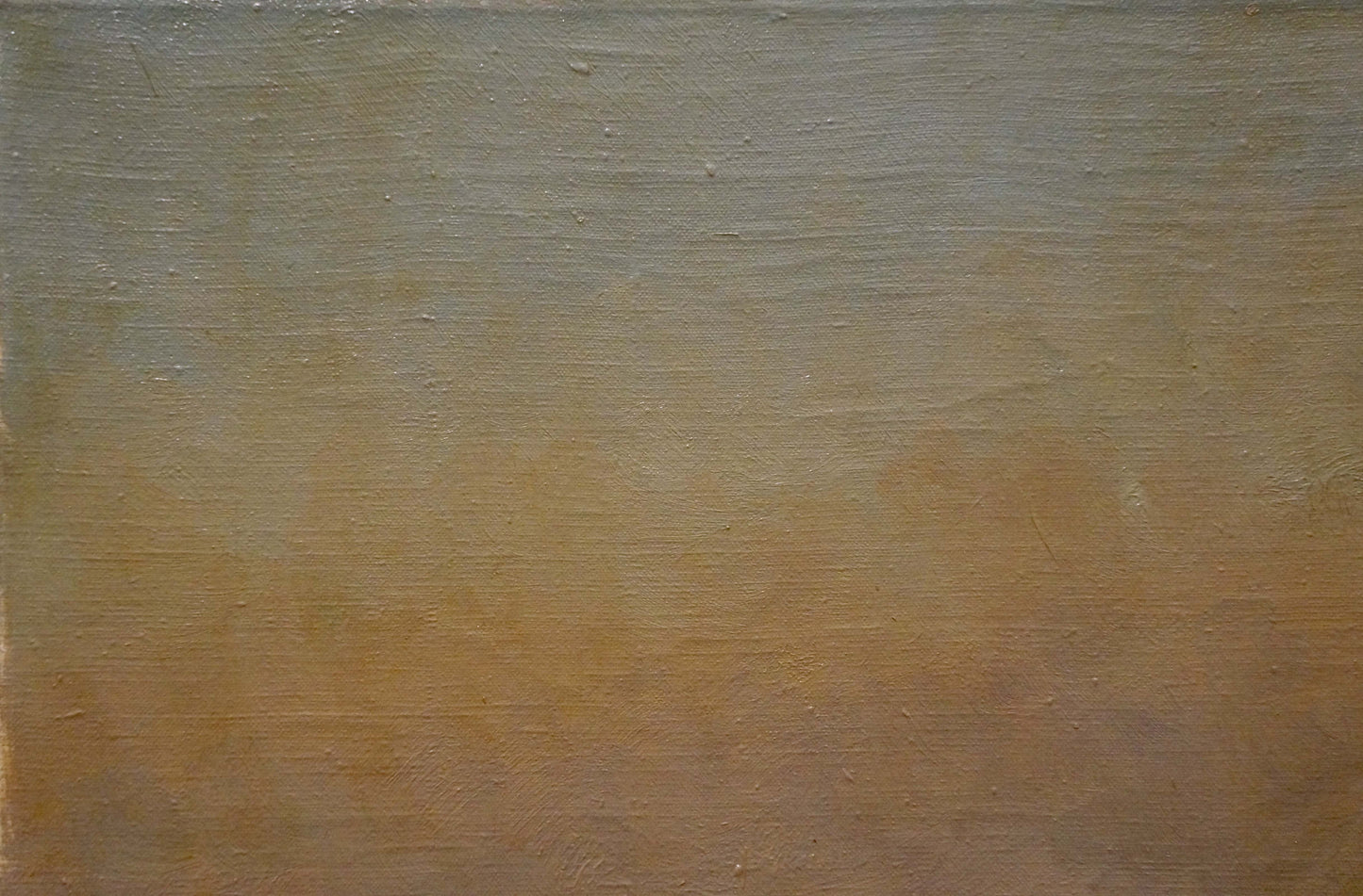 Oil painting of city landscape by Francois: gray-to-brown gradient canvas