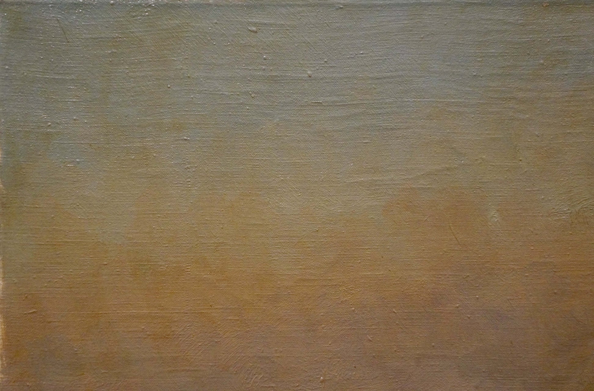Oil painting of city landscape by Francois: gray-to-brown gradient canvas