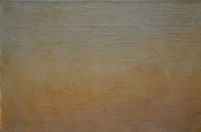 Oil painting of city landscape by Francois: gray-to-brown gradient canvas