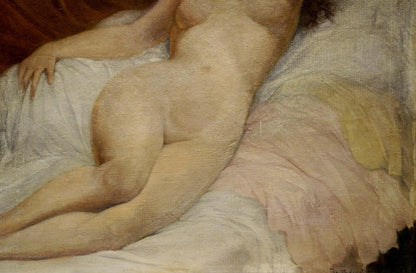 Figure reclining female portrait oil painting by Butteroth Rot