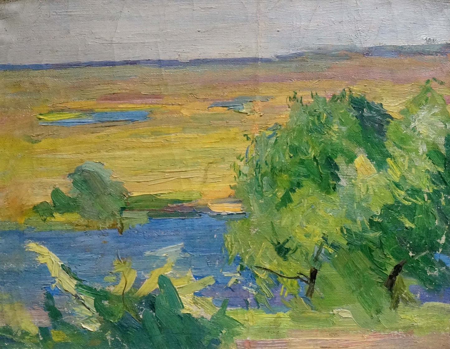 Vibrant impressionist oil painting September by Kogan-Shats Matvey Borisovich