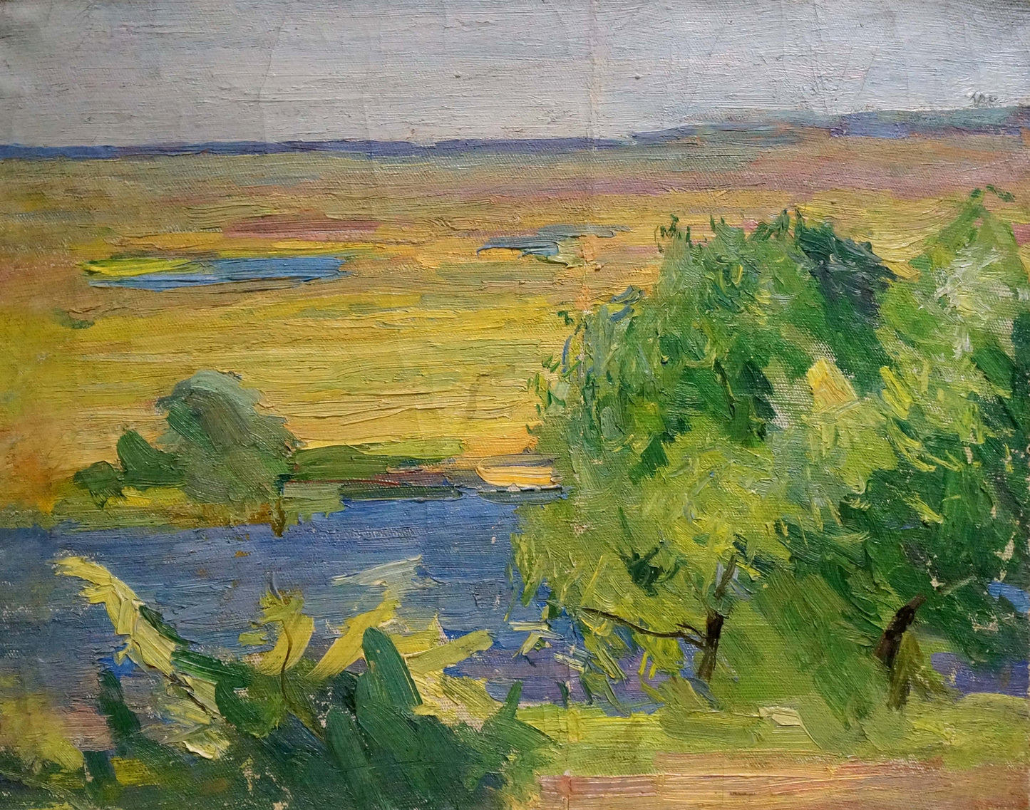 Impressionistic oil painting by Matvey Borisovich September Kogan-Shats