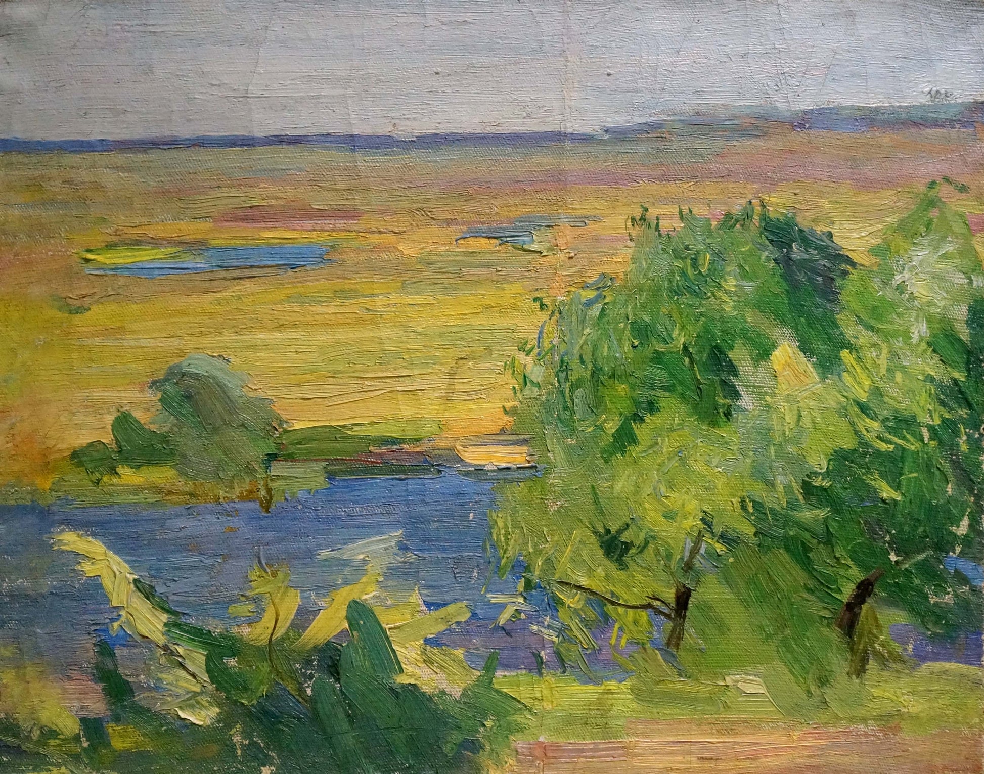 Impressionistic oil painting by Matvey Borisovich September Kogan-Shats