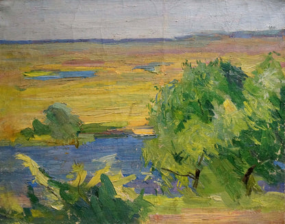 Impressionistic oil painting by Matvey Borisovich September Kogan-Shats