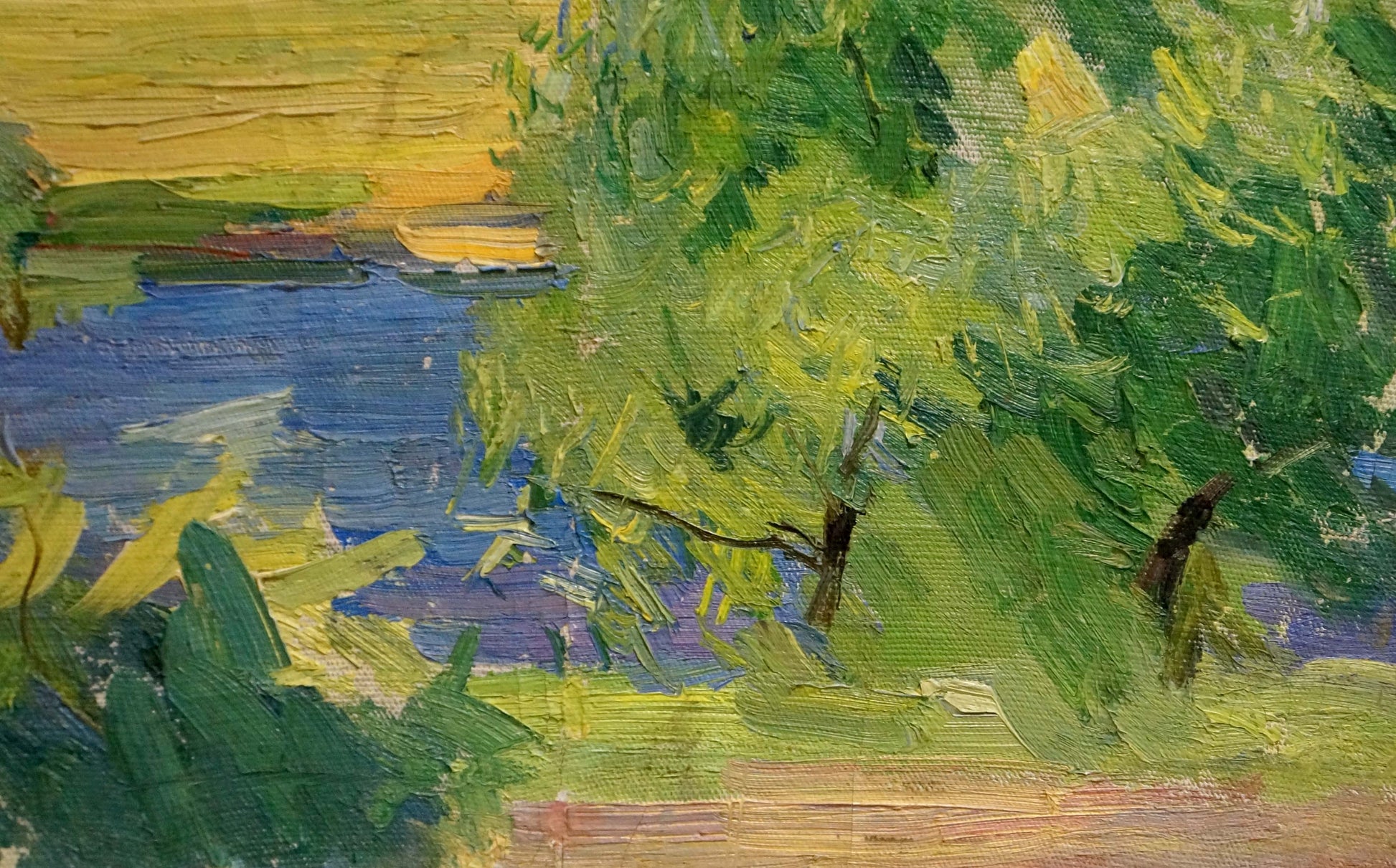 Vibrant impressionist oil painting September by Kogan-Shats Matvey Borisovich
