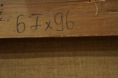 Back of Oil painting Cherry on the table R. Eckart frame with 67x96 dimensions