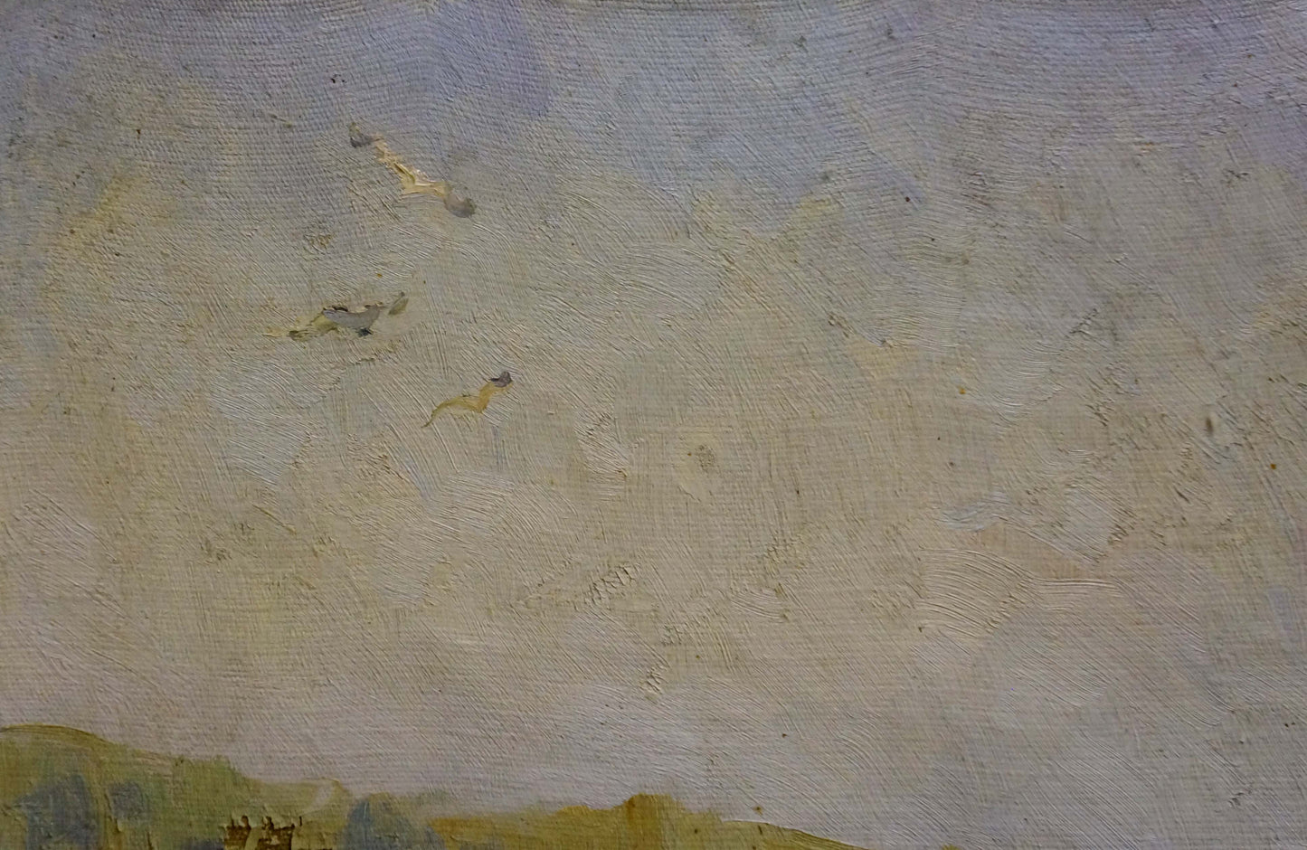 Oil painting Fishing Atlantov by Vladimir Nikolaevich with muted sky