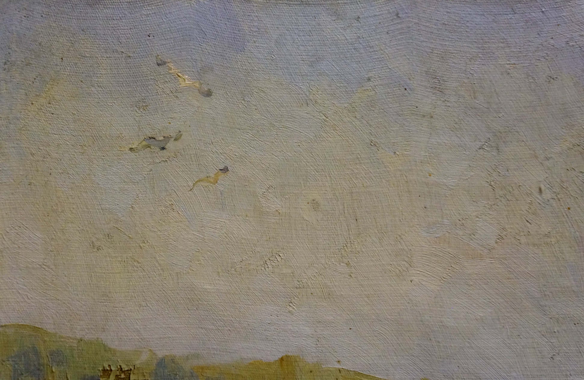 Oil painting Fishing Atlantov by Vladimir Nikolaevich with muted sky